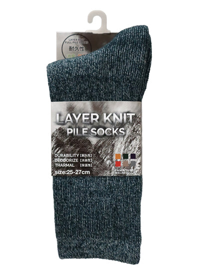 レイヤーニットパイルソックス