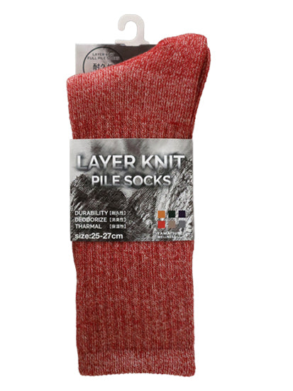 レイヤーニットパイルソックス