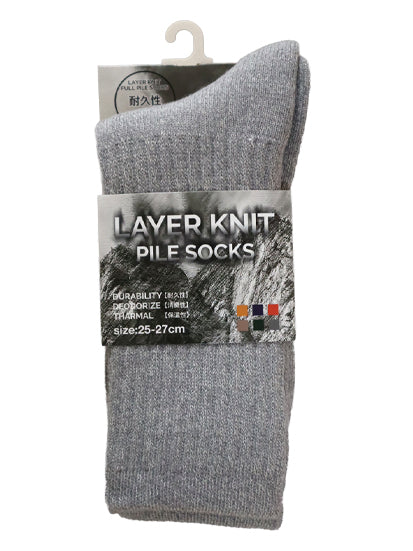 レイヤーニットパイルソックス