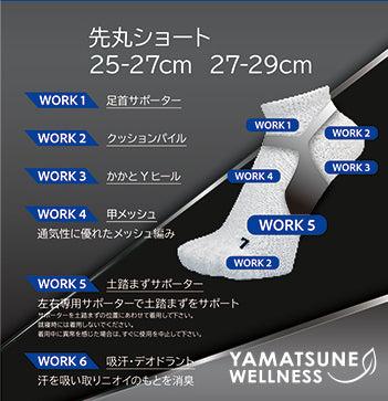 土踏まずサポートソックス ショート